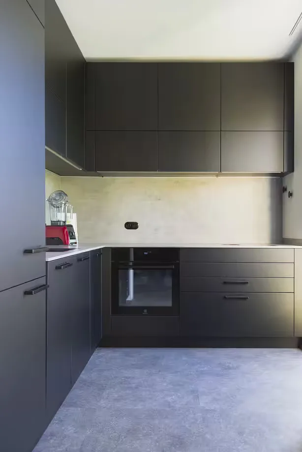 Kitchen Schüller C · Praha 4 - 2020 · matt lacquer and flat renovation — photograph 3